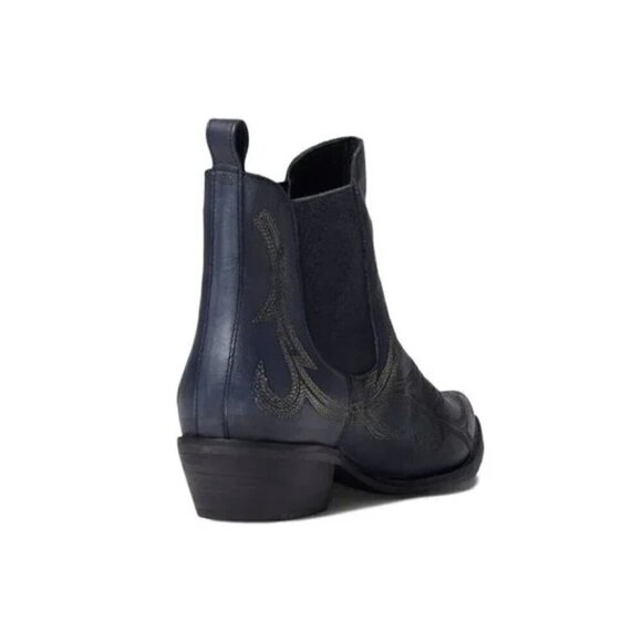 Free People | Boots Wayward Black Embroidered Western Booties - Picture 6 of 14